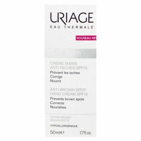 URIAGE DEPIDERM CREME MAINS ANTI-TACHE SPF15 50ML – Protection solaire et bronzage | URIAGE  1
