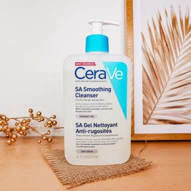 CERAVE SA GEL NETTOYANT ANTI-RUGOSITES 473ML – Soin pour peau sèche et atopique | CERAVE  4