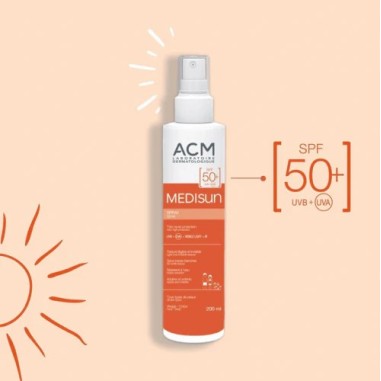ACM MEDISUN SPRAY SPF50+ 200ML – Produits solaires pour toute la famille | ACM  1