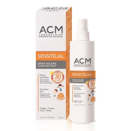 ACM SENSITELIAL SPRAY SOLAIRE SPF30 200ML – Produits solaires pour toute la famille | ACM  1