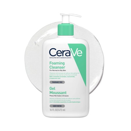 CERAVE GEL MOUSSANT NETTOYANT PEAUX NORMALES A GRASSES 473ML – Produits nettoyants | CERAVE  2